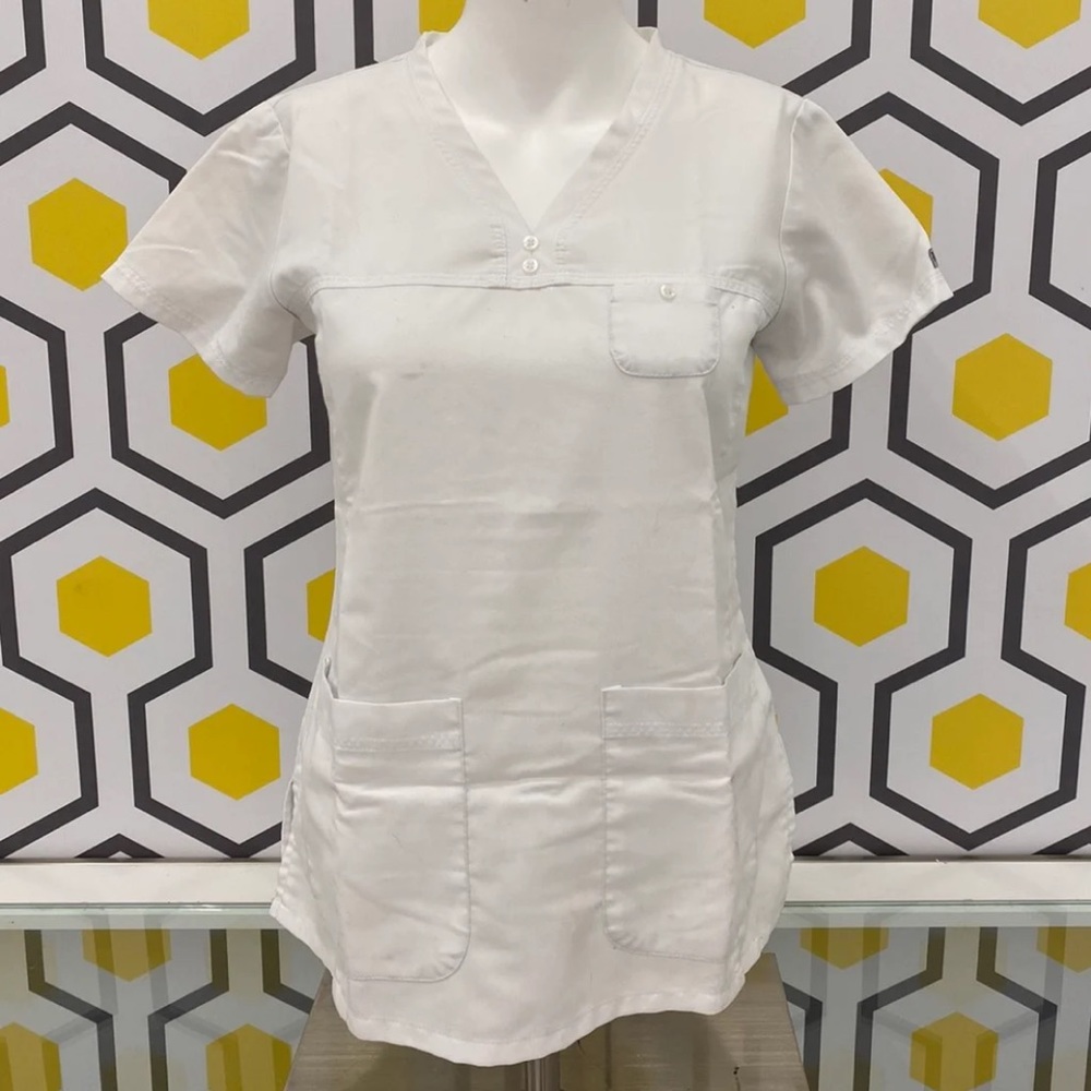 Greys Anatomy Women’s White Scrub Top